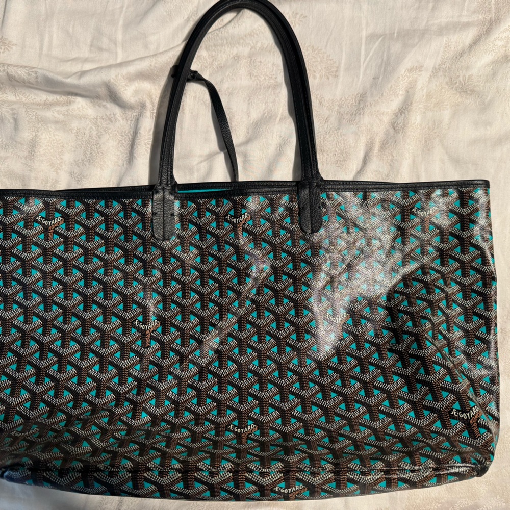 Goyard Black Opaline Goyardine Canvas Claire Voie Saint Louis GM